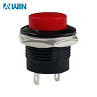 PB02 series 16MM round push button switch with Off-(On) momentary action