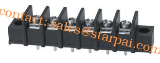 China Barrier Terminal Block with fixing hole High Power Automotive Terminal Block picth 7.62mm supplier
