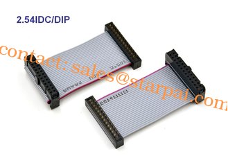 China 2.54IDC/DIP strip cable pitch 1.27mm header pins -26P or 50P or 34P by customer supplier