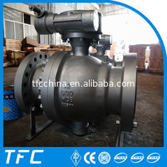 carbon steel 2pc flange trunnion mounted ball valve