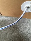 white cable with blue line