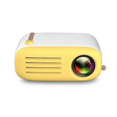 China Newest YG200 Mini Pocket Portable LED LCD Projector Optional Battery March expo 2019 supplier