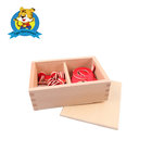 Factory directly support Premium quality educational wooden montessori materials Cut-Out Numeral and Counters