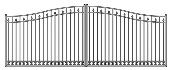 China Aluminum gate and fence Aluminum driveway gate door metal gate supplier