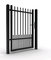 Singal gate aluminum fence gate with top ornament supplier
