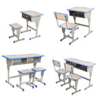 Wooden College Table and Chair Student Modern Classroom Furniture Set Environmental School Library Furniture