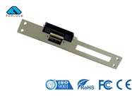 12V DC Narrow Latch Long Electric Strike with Feedback Signal and Black or Silver Frame