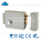 Electric Door Lock 12V Rim Lock for Right Door with Brass Hock/Roll Latch for Outside Door and Intercom System