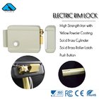 Electric Door Lock 12V Rim Lock for Right Door with Brass Hock/Roll Latch for Outside Door and Intercom System