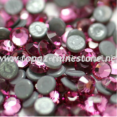 SS16/4mm Rose Extra strong glue heat transfer iron on bling rhinestone