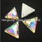 Wholesale fashion crystal stone triangle sew on glass rhinestone trimming