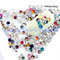 Various colors Iron on strass crystal Christmas Decoration stone