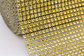 Gold color Diamante Mesh Wrap rhinestone sew on trimming