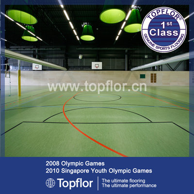 China portable volleyball court sports flooring supplier