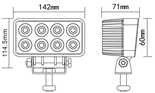 5.5" 24W led work light offroad auto parts jeep boat truck tractor ATV UTV SUV 4x4 DRL lamp
