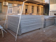 1800mm height x 2400mm width temp fence panels od 32 pipes full hdg temp fencing site fencing 42microns hdg before weld
