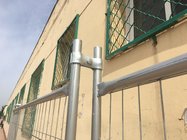 Galvanized temporary fence clamp