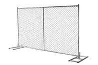 temporary construction chain link fence 6 foot x 12 foot steel block mesh 57mm x 57mm diameter 3.00mm