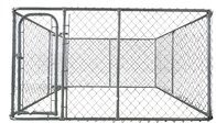 chain link dog run fence 6ft x 10ft x 10ft dog kennel chain mesh
