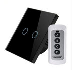 WiFi Smart Home Touch wall Switch with LED Indicator White Crystal Glass Panel