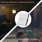 1/2/3 Gang Wireless Remote Touch Switch, Glass Panel 2 Gang 2 Way, Smart Home Sensor Light Switch 220v for Led Light