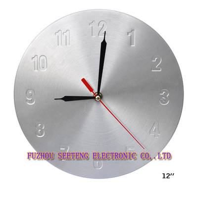 China Silver high quality  new design round shape  wall clock models supplier