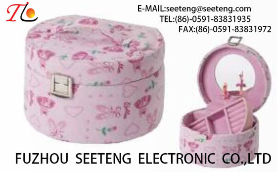 China High end and elegant PU leather jewelry box for wholesale from manufacturer supplier