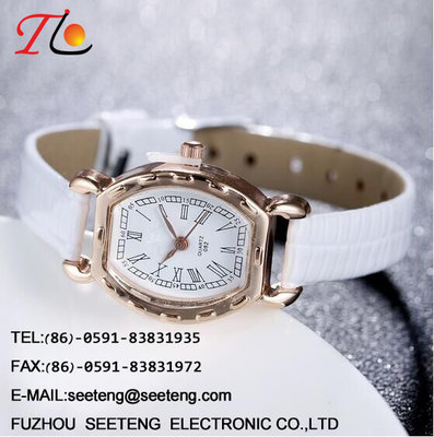 China WHOLESALE PU STRAP AND CASE QUARTZ WATCHES CLASSICAL LADIES  WATCH supplier