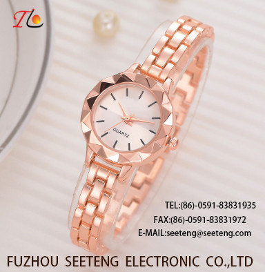 China LADY ALLOY WATCH  QUARTZ WATCH ROUND DIAL ALLOY CASE   AND ALLOY CHAIN STRAP FASHION WATCH  CONCISE  STYLE ELEGANT STYLE supplier