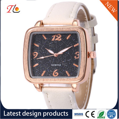 China Wholesale PU Lady Wrist Watch Alloy Case Square Dial Multicolor Strap PU Watch Band Fashion Watches supplier