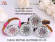 Colorful leather band butterfly customize dial fashion ladies watch supplier