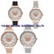 flower design dial and colorful band for ladies watch with alloy band supplier