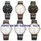 PU leather strap for men watch couple watches color  band and dial customized supplier