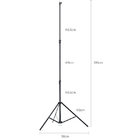280cm 9FT Heavy Duty Air Cushioned Studio Light Stand for Video, Portrait, and Product Photography