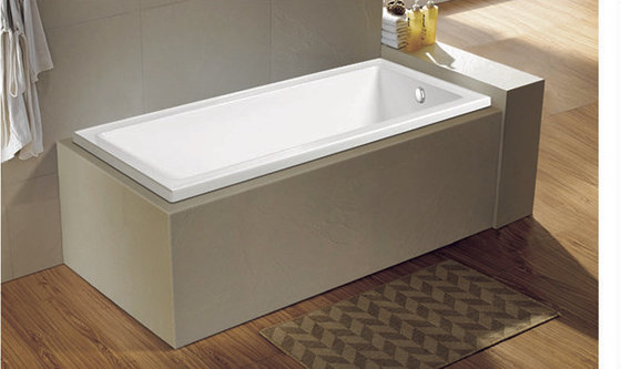 China cUPC 60 inch drop in acrylic simple bathtub North-America market tub supplier