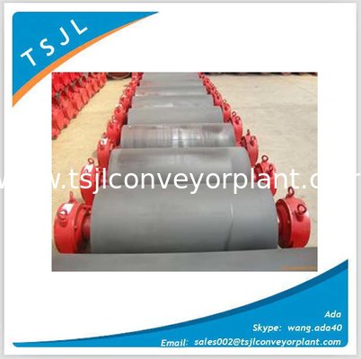 Small friction & flexural conveyor belt take-up pulleys