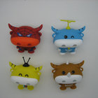Vinyl cartoon animal toys little calf figurines supplier for gifts or promotion