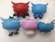 Vinyl cartoon animal toys little calf figurines supplier for gifts or promotion