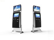 Information and Internet Access Dual Screen Kiosk For Collection Pay of Utility Bills