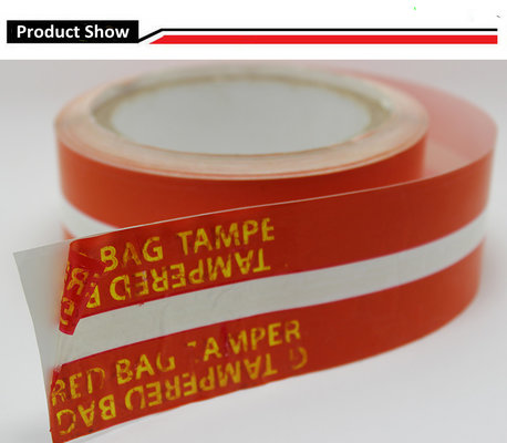 China Customized color and logos waterproof Tamper evident security sealing tape for bags, envelope supplier