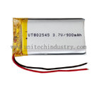 High quality UN38.3 lipo battery pack  802545 3.7V 900mAh li-polymer battery