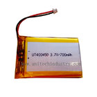 Rechargeable Li-Polymer Battery Pack 403450 700mAh with CE ROHS MSDS