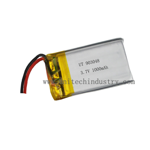 High capacity  lithium polymer battery 903048 3.7V 1000mAh lipo battery