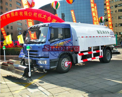 China High Pressure Water Carrier Truck 8 - 10 Tons Volume 4x2 / 6x4 Driving Type supplier