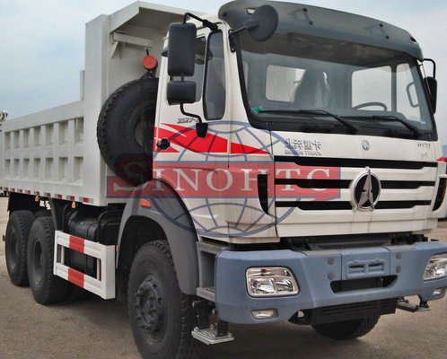 China Heavy Duty Beiben Dump Truck , 20 - 30 Ton 6x4 Other Cubic / 20 Cubic Tipper Truck supplier