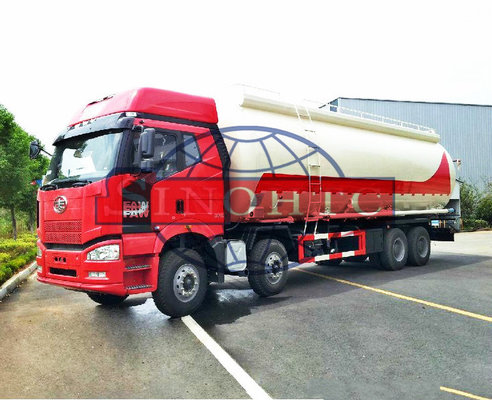 China 8x4 FAW J6 Bulk Cement Truck 30cbm Volume 330hp / 350hp Engine Power supplier