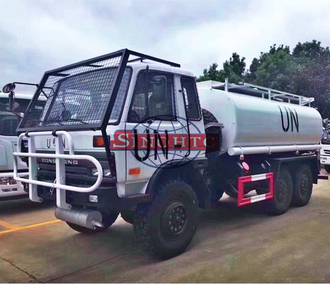 China 6x6 Water Tanker Truck For UN 10000 - 12000 Liters Volume Three Axle supplier