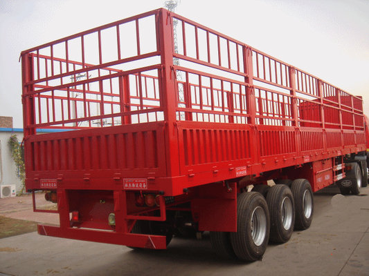 China 40 Tons Side Wall Livestock Semi Trailers Three Axle High Strenth Steel Material supplier