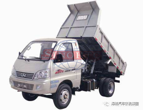 China 2 Tons 2 Axles 2WD Light Duty Dump Trucks For Municipal Construction Purpose supplier