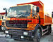 Utility 3 Axle Dump Truck , 25 Ton Dump Truck With Left / Hand Driving Steering supplier